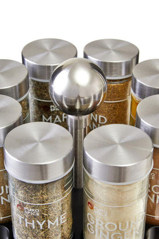 Puro Revolving Spice Rack with 16 Spices and Herbs