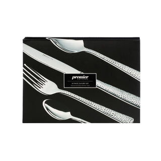 Martello Hammered 24 Piece Cutlery Set