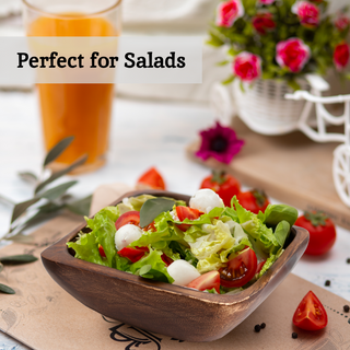 Kora Acacia Small Square Serving Bowl