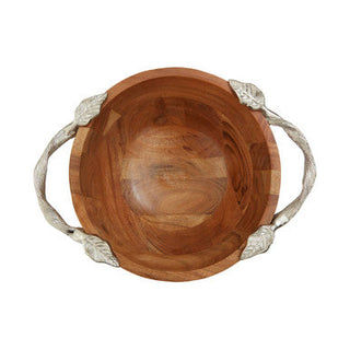 Vine  Acacia Wood Medium Round Bowl