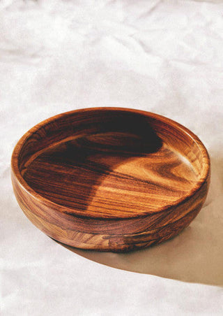 Rosi Round Sheesham Wood Salad Bowl
