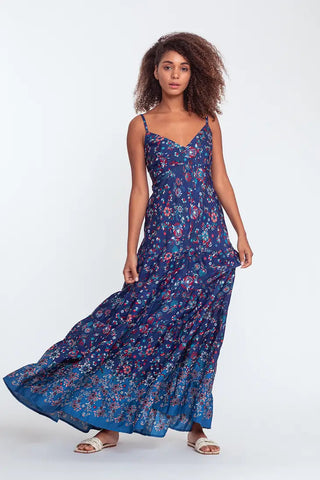 Thin strap floral printed causal ruffles maxi dress - Premium women dresses from hstrends - Just £29.99! Shop now at hstrends