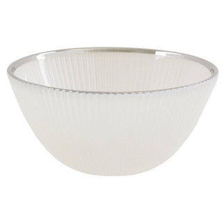Ida 14.5Cm White Glass Bowl
