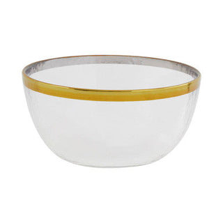 Ida 15Cm Glass Bowl With Gold Rim