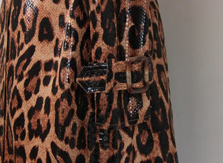 Leopard Luxe Leather Coat