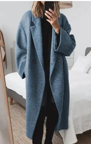 Women Woollen Trench Coat Coat - Hstrends