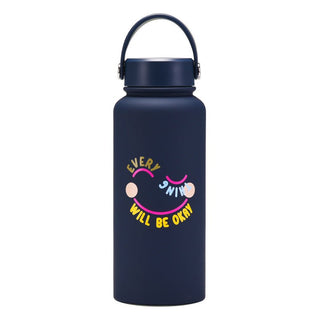 1L Insulated Large Capacity Wide Mouth Portable Vacuum Sports Water Bottle - Hstrends