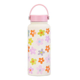1L Insulated Large Capacity Wide Mouth Portable Vacuum Sports Water Bottle - Hstrends