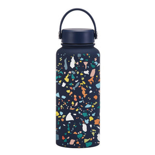 1L Insulated Large Capacity Wide Mouth Portable Vacuum Sports Water Bottle - Hstrends