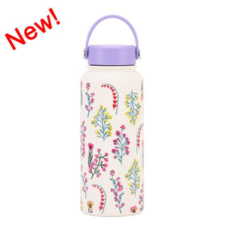 1L Insulated Large Capacity Wide Mouth Portable Vacuum Sports Water Bottle - Hstrends