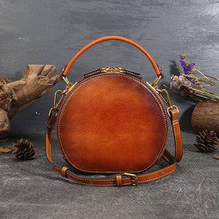 Genuine Leather women Vintage style Cowhide Shoulder Bag Crossbody Bag