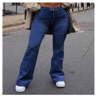 Thin Washed Jeans / women denim Trouser