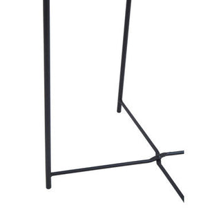 Acero Black Metal Round Side Table