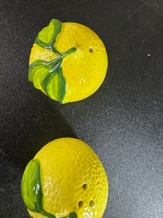Salt and Pepper Pots in Gift Box Mediterranean Lemon