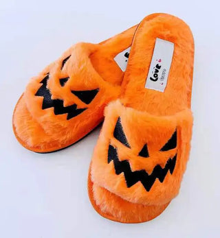 Halloween Pumpkin Slippers in various colours