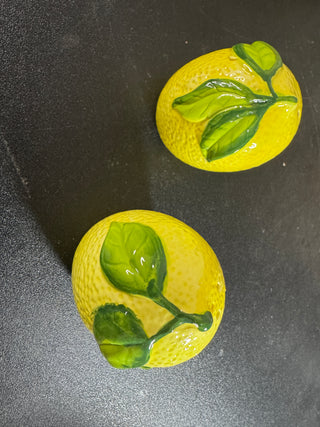 Salt and Pepper Pots in Gift Box Mediterranean Lemon