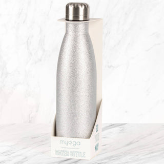 500ml Metal Water Bottles: Gold Glitter - Hstrends