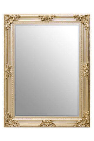 Lora Gold Finish Wooden Frame Wall Mirror