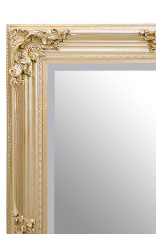 Lora Gold Finish Wooden Frame Wall Mirror