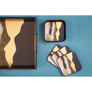 Celina Set Of Two Assorted Colour Rectangular Trays