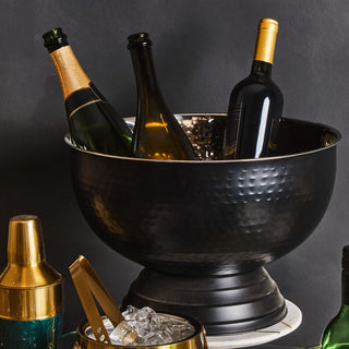 Ankara Black Finish Champagne Bowl
