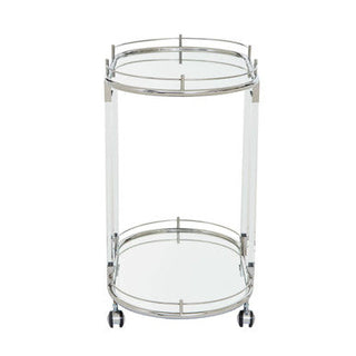 Oria Oval Mirrored Trolley