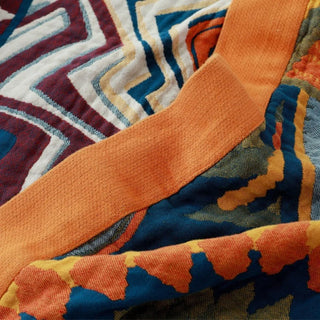 Nordic Sunset  cotton Throw Blanket