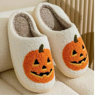 Halloween Slippers -  pumpkin