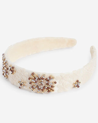 Cream Jewel embellished structured and beaded headband - Premium women accessories from NEXT - Just £11.99! Shop now at hstrends