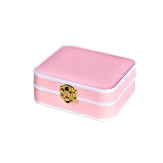 Jewellery organiser box with white edges: Pink