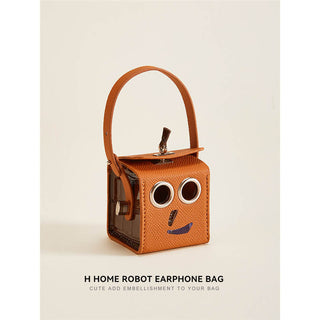 Robot shape Pendant style Creative Mini Bag for Headphones