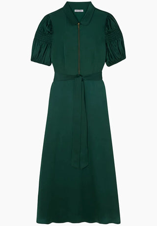 Lily and Lionel Exclusive Amelia Dress Emerald Silk - Premium Party Wear from Lily and Lionel - Just £350! Shop now at hstrends