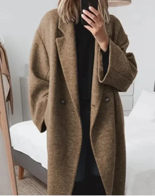 Women Woollen Trench Coat Coat - Hstrends