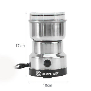 Stainless Steel Electric Grinder - Versatile for Coffee, Spices, and More