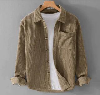 Men's Corduroy Long-Sleeved Shirt