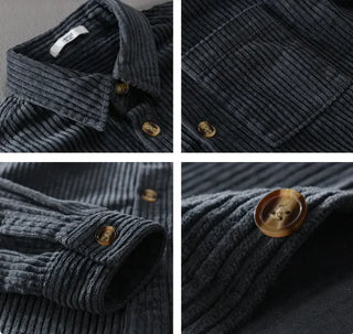 Men's Corduroy Long-Sleeved Shirt