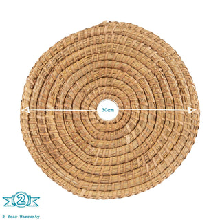 30cm Woven Palm Leaf Placemats - Pack of Six