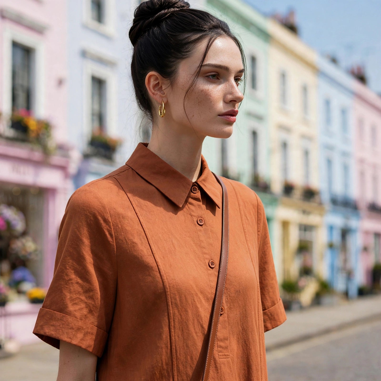 Cotton Linen long shirt Midi Dress – Hstrends