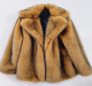 Seasonal Chic Mid-Length fur Coat