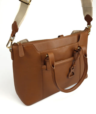 Elizabeth Leather Workbag  - Handmade by Saddler - Practical, Spacious & Elegant Design