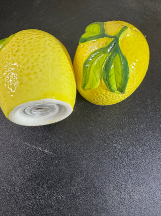 Salt and Pepper Pots in Gift Box Mediterranean Lemon
