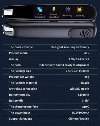 Scanning Translation Pen Multi-language