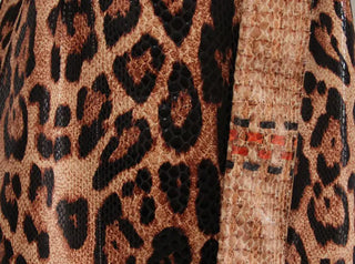 Leopard Luxe Leather Coat