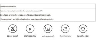 washing instruction