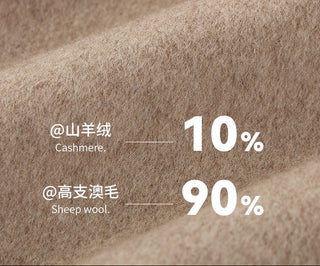 Homy's Double-Sided Double-Breasted think Cashmere long Coat