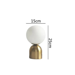 Modern Home Nordic Glass Ball Brass Table Lamps - Hstrends