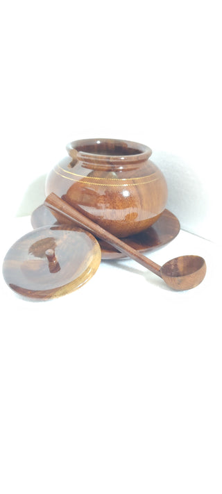 handmade Indian Rosewood sugar pot - Premium sugar pot from hstrends - Just £19.99! Shop now at hstrends