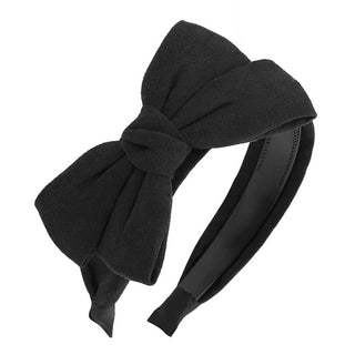 Wide Loop large bow velvet Headband