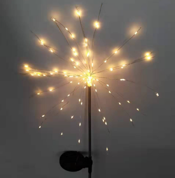 LED Solar Firework Garden Light for Christmas Decor (One Piece)