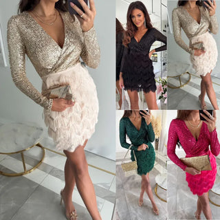 New Party Sequins Dress - Hstrends